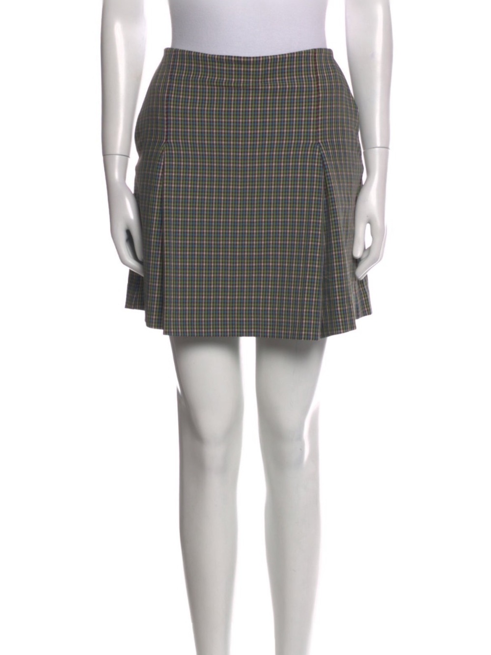 Tory Burch Plaid Mini Skirt Sport